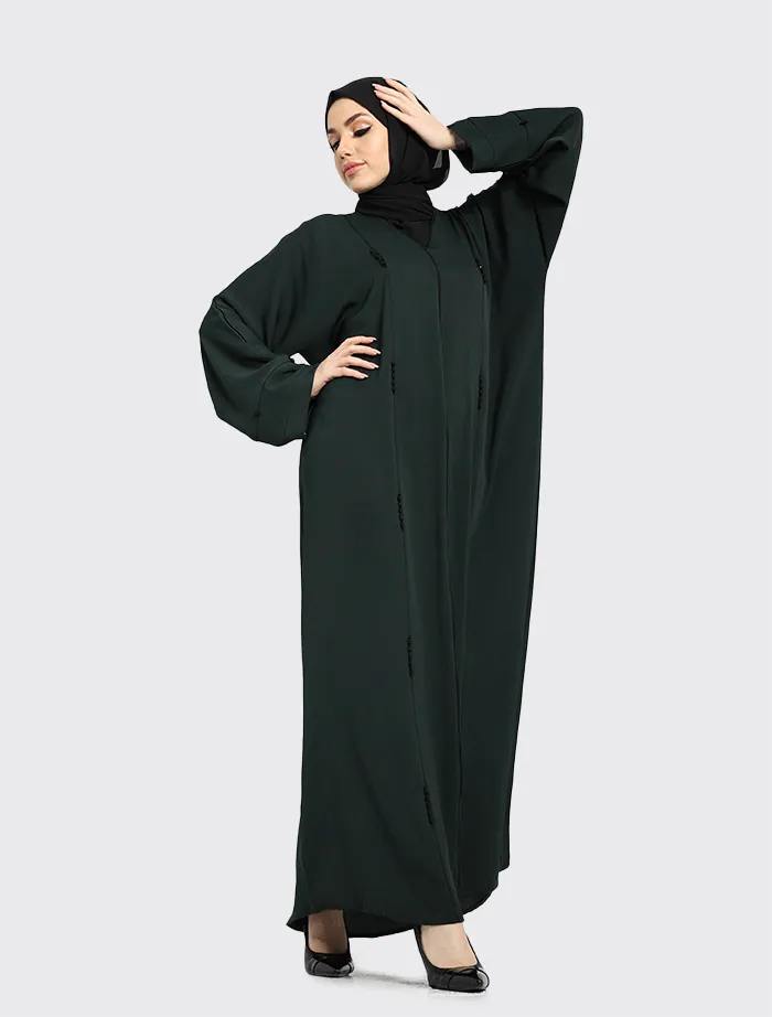 Bottle Green Zoya Abaya 